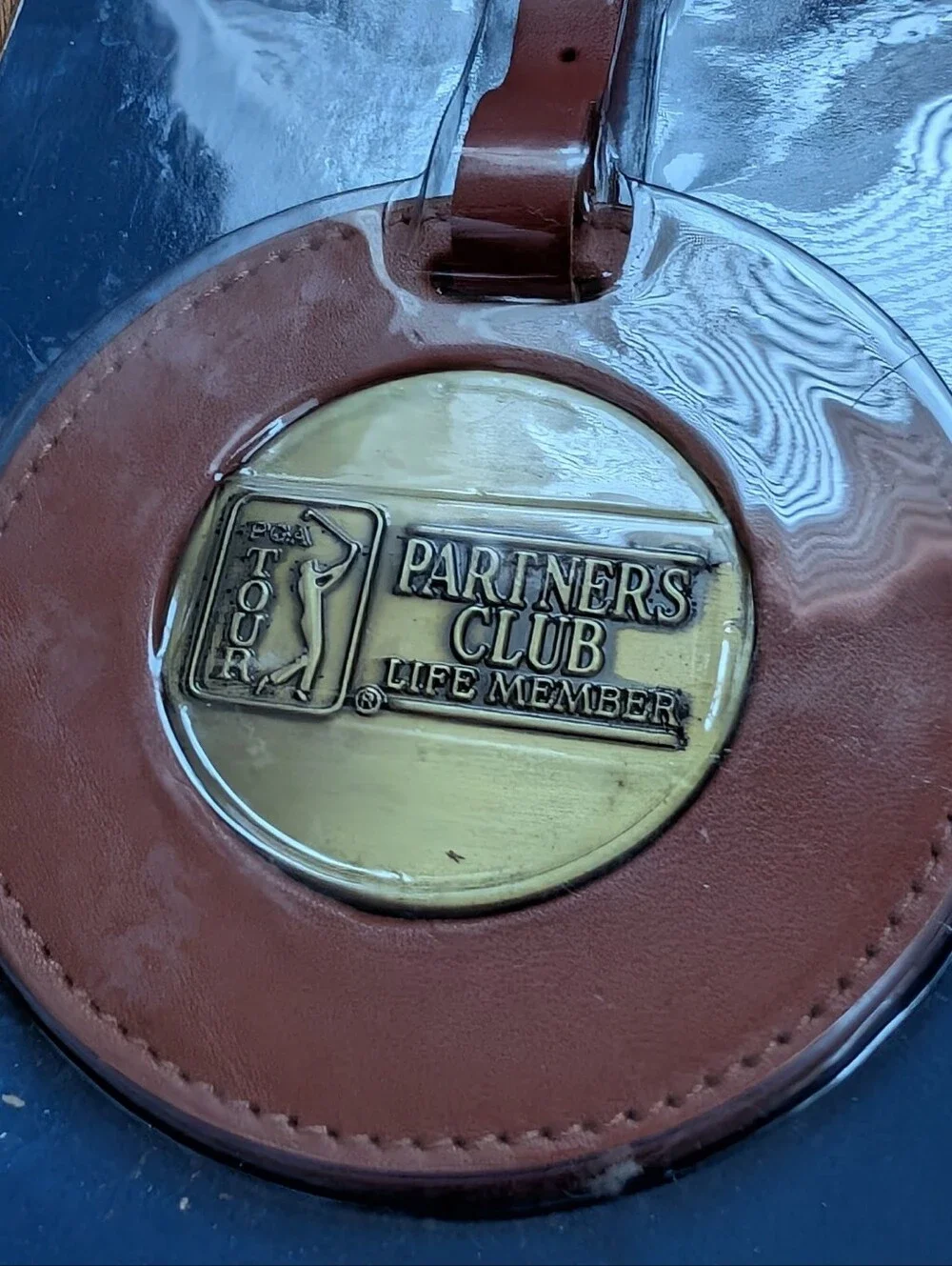 PGA Tour Vintage Leather Golf Bag Tag (OS)